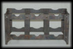 Blacksmith wine rack: essentialiron.com