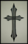 Metal Cross Sculpture